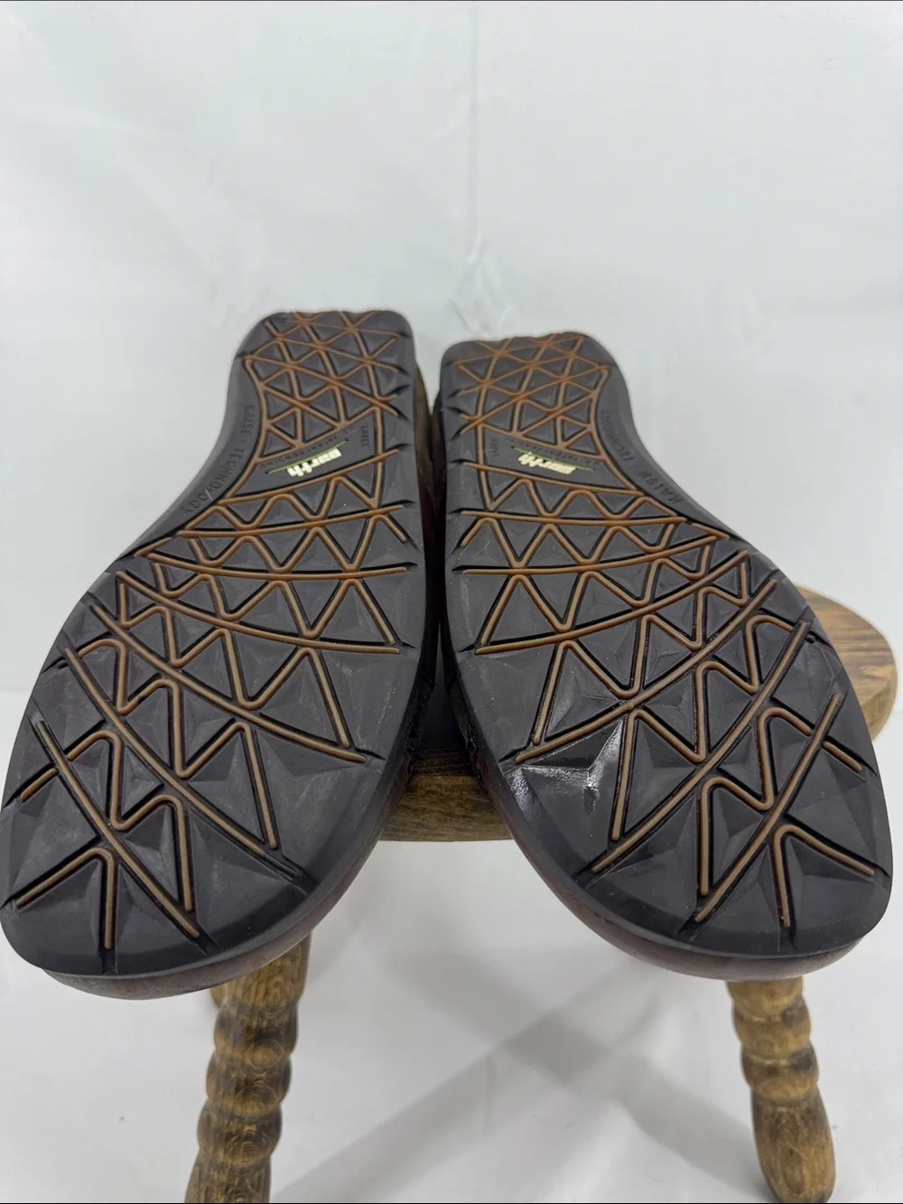 Earth Womens Radius Caribou Brown Suede w/ Leather Slip-On Moccasins, sz 8,5